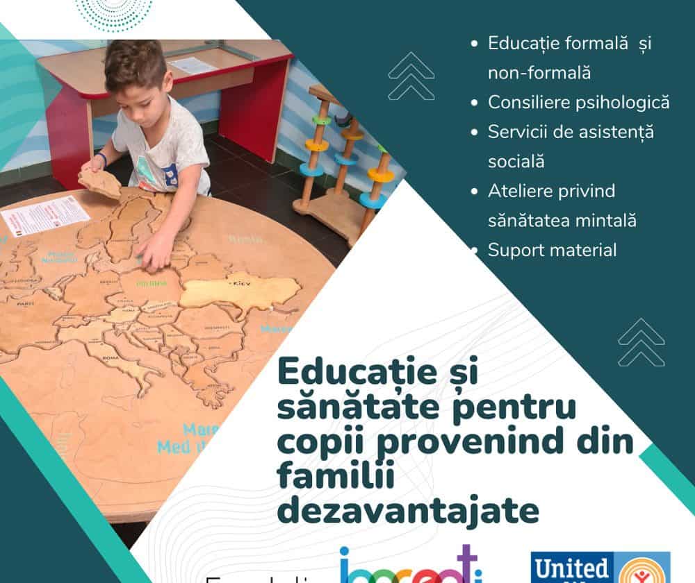 Fundația Inocenți – Filiala București și United Way România, parteneri în construirea  viitorului copiilor defavorizați